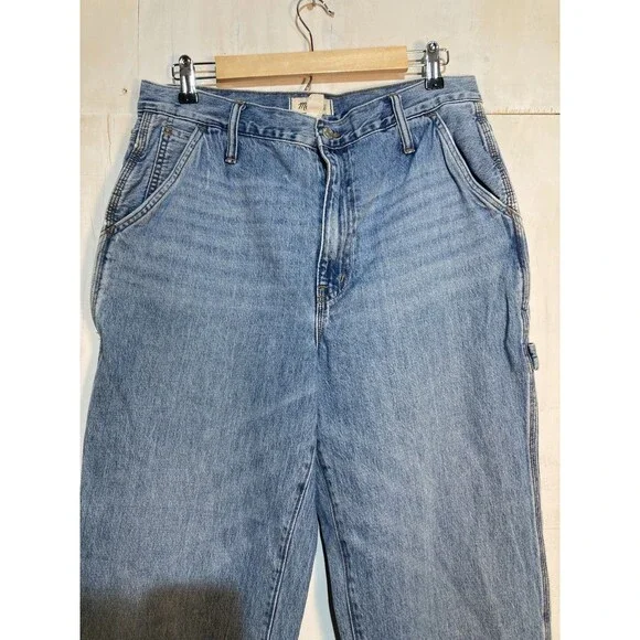 Madewell Women’s‎ Carpenter Jeans Utility Baggy Perfect Vintage High Waist Sz 30 - Picture 5 of 7
